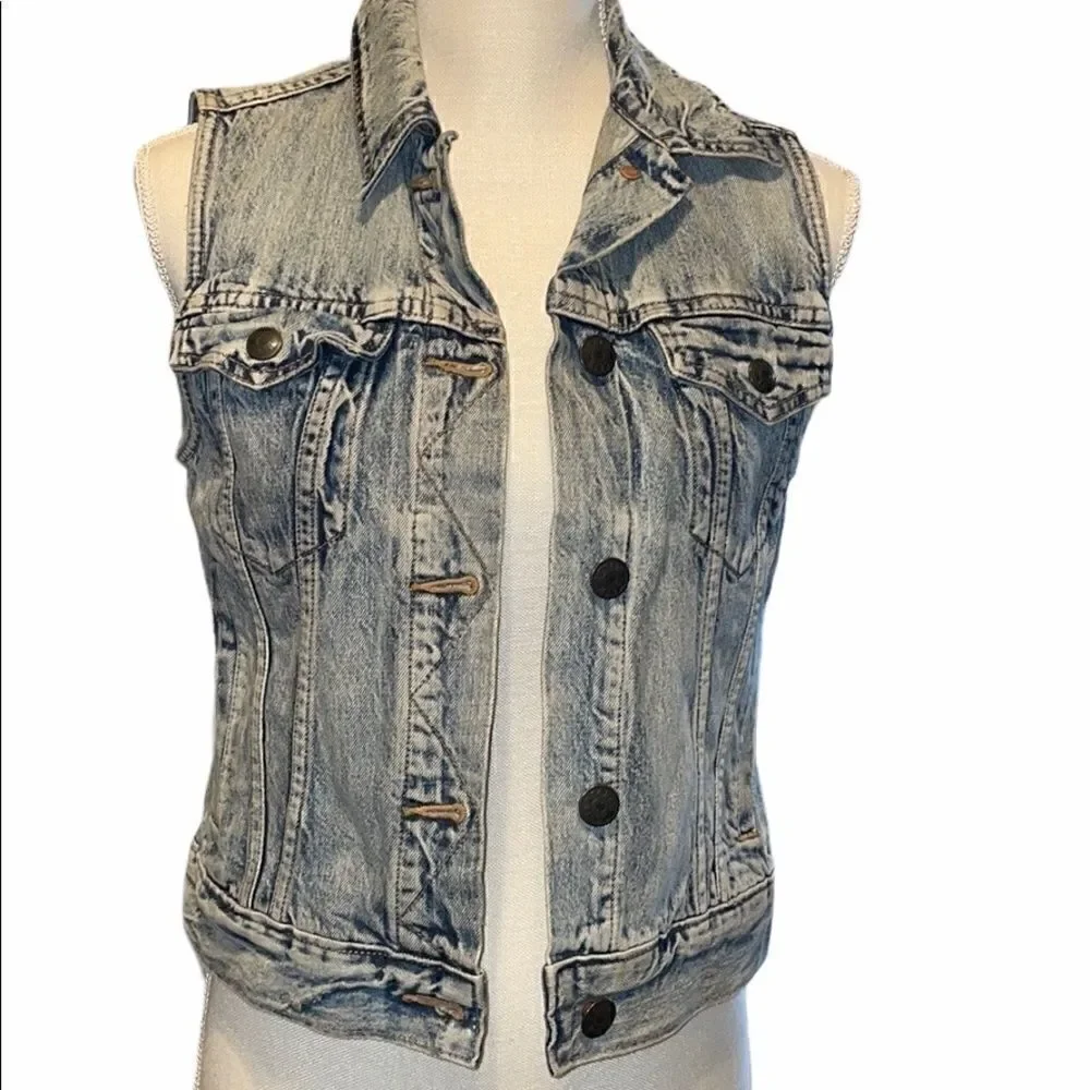 J crew Indigo Denim Vest